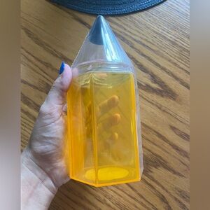 Plastic Target Pencil Container